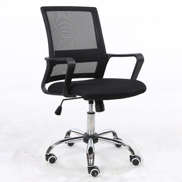 Preço de venda integral cadeira de trabalho de malha de tecido moderno preto